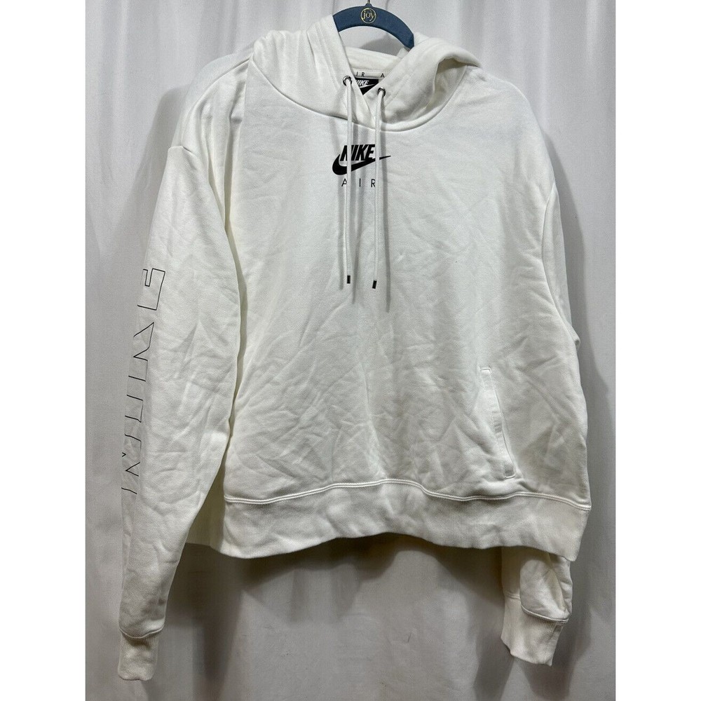 NWT Nike Plus Size Air Logo Hoodie White 3X W/ Pockets